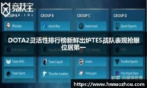 DOTA2灵活性排行榜新鲜出炉TES战队表现抢眼位居第一