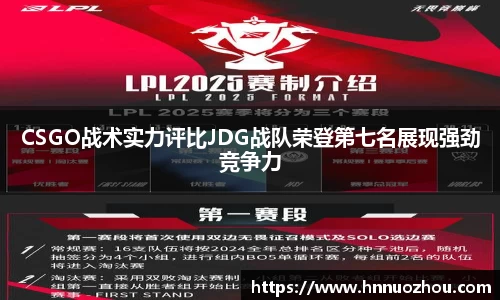 CSGO战术实力评比JDG战队荣登第七名展现强劲竞争力